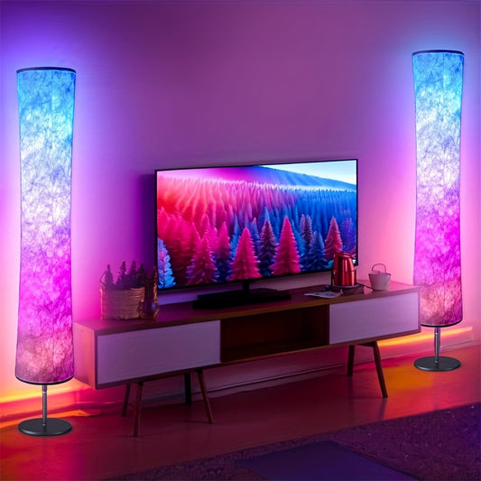 Smart LED Floor Lamp with WiFi & App | RGB Color Changing Standing Lamp