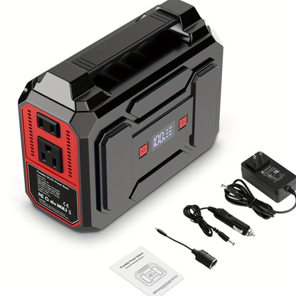 300W Solar Generator Portable Power Station for Camping, Travel & Home Use
