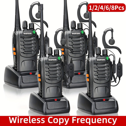 Long Range Walkie Talkies for Adults, Rechargeable 2-Way Radios with Earpieces