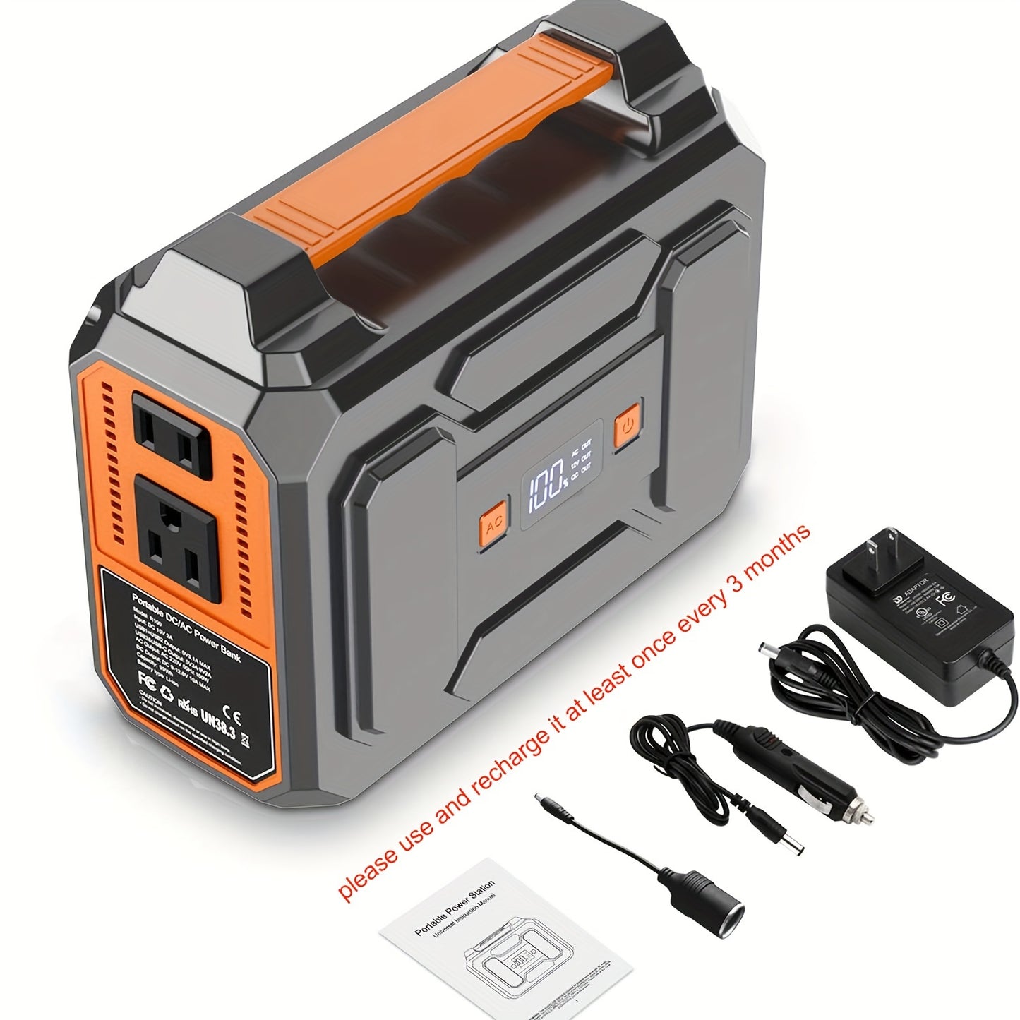 300W Solar Generator Portable Power Station for Camping, Travel & Home Use