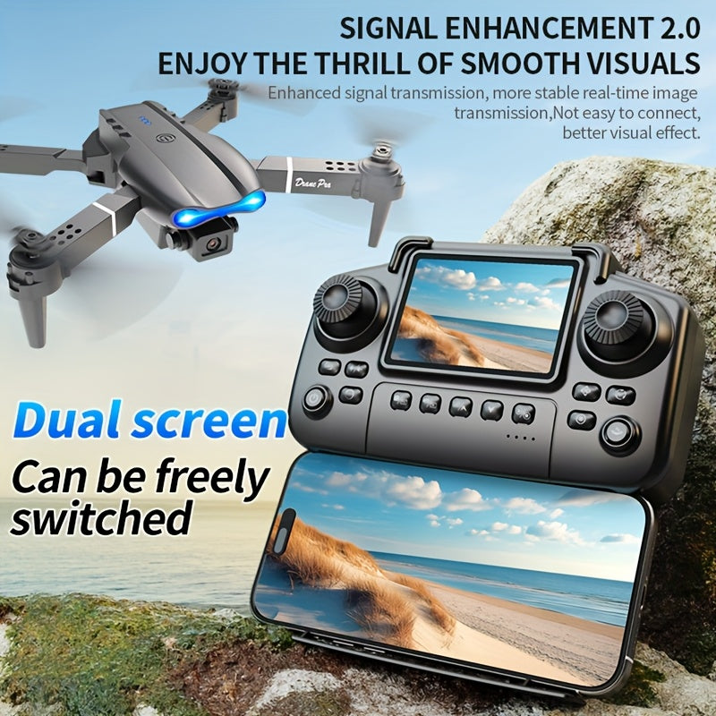 Foldable Drone with Screen Control & 2 Batteries - Ideal for Travel & Outdoor Adventures