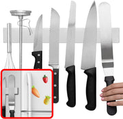 Moktan Sabai 14 Inch Magnetic Knife Holder Stainless Steel Wall or Fridge Tool Rack