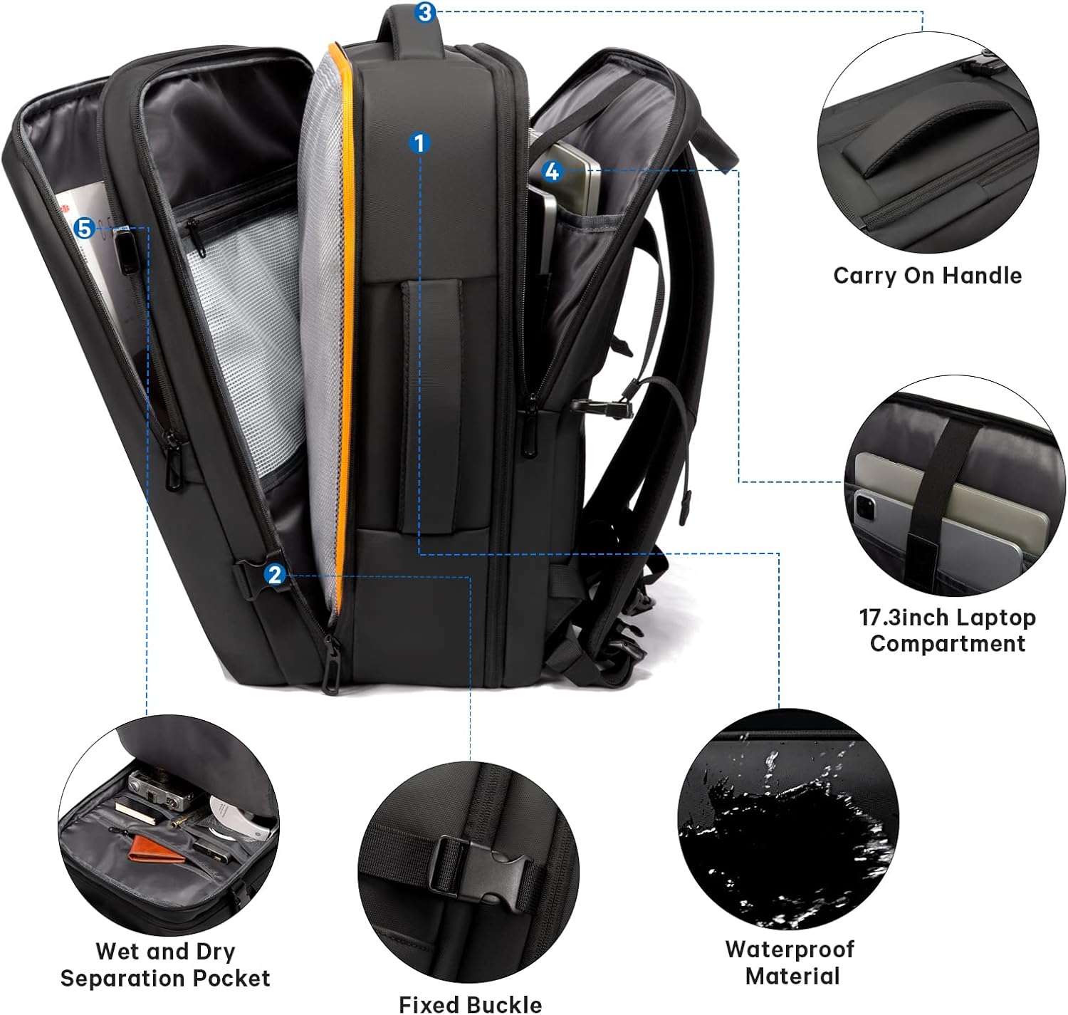 Moktan Sabai Expandable Travel Backpack 26–45L Laptop Duffel Bag