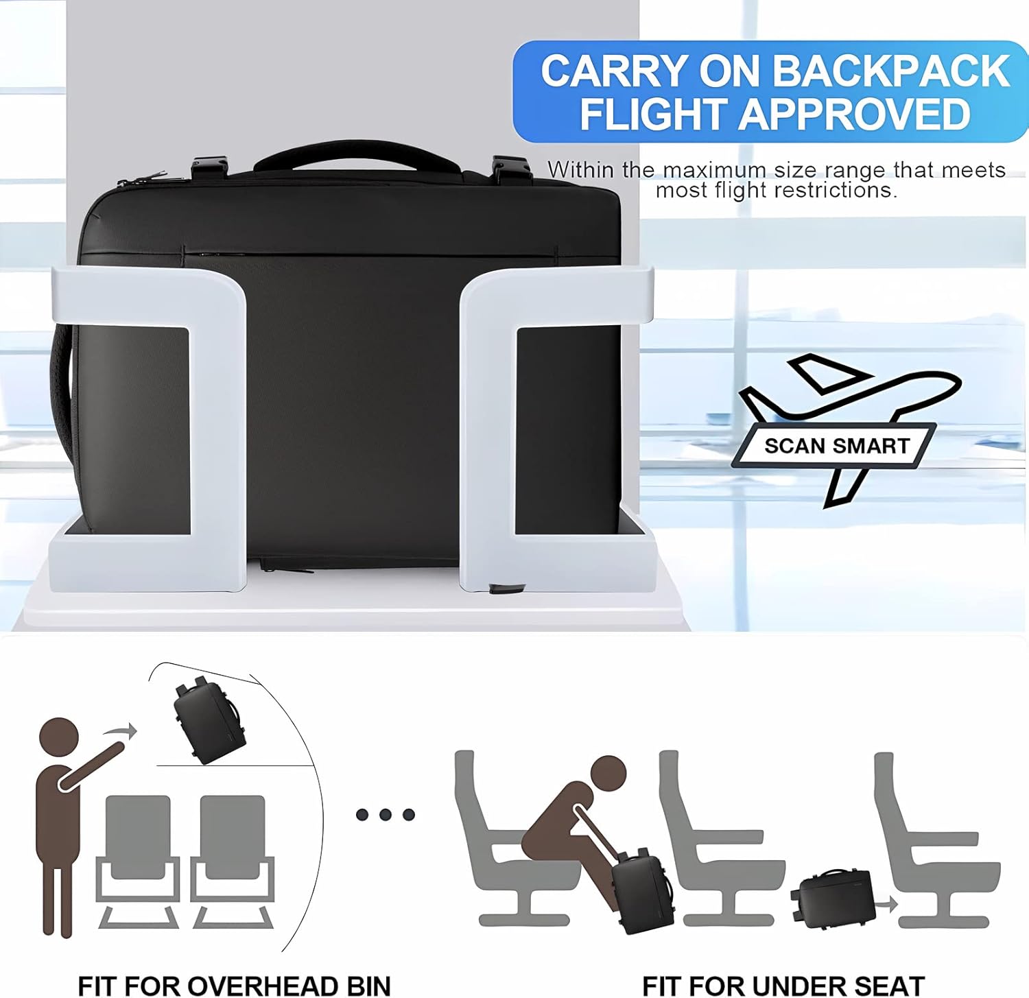 Moktan Sabai Expandable Travel Backpack 26–45L Laptop Duffel Bag
