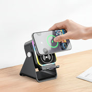 Moktan Sabai Bluetooth Speaker Phone Stand with Induction Sound Wireless Audio Dock Black