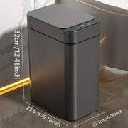 Moktan Sabai 11L Motion Sensor Trash Can Slim Touchless Bathroom Kitchen Bin Black