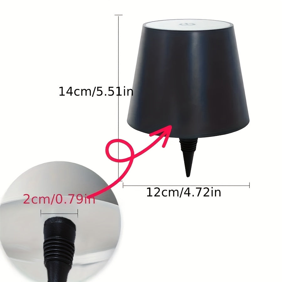 Moktan Sabai Wireless Bottle Lamp – Rechargeable 3-Color Dimmable Touch LED Light for Bars