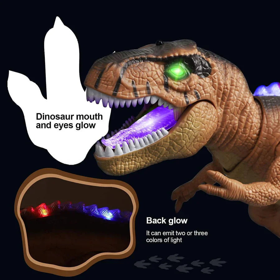 Moktan Sabai Remote Control T-Rex Dinosaur with Lights Sounds Walking RC Toy
