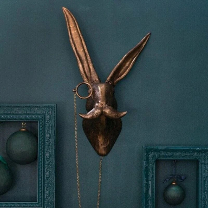Moktan Sabai Animal Head Wall Sculpture Decor