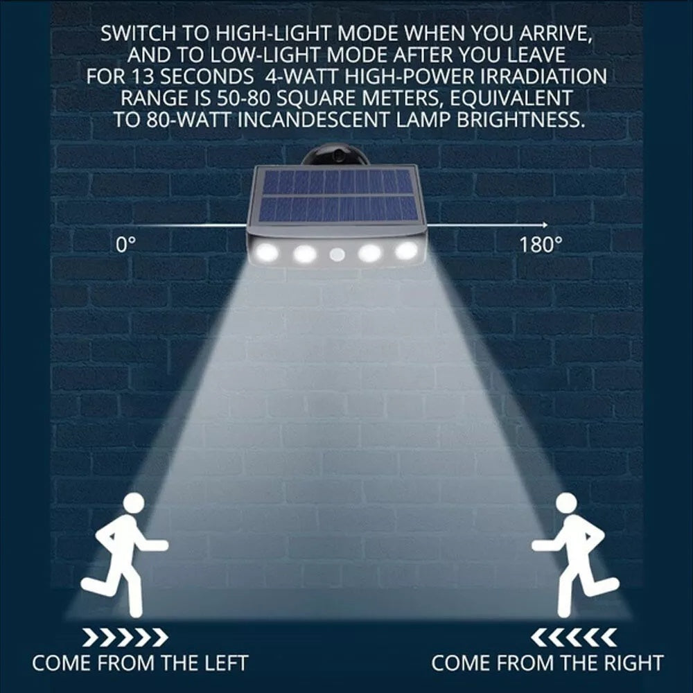 Moktan Sabai 2/4-Pack Outdoor Solar Wall Lights – Motion Sensor, Dusk-to-Dawn, IP44 Rated