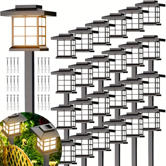 Outdoor Solar Path Lights – 600mA Waterproof LED Landscape Lights (different Sizes Available)
