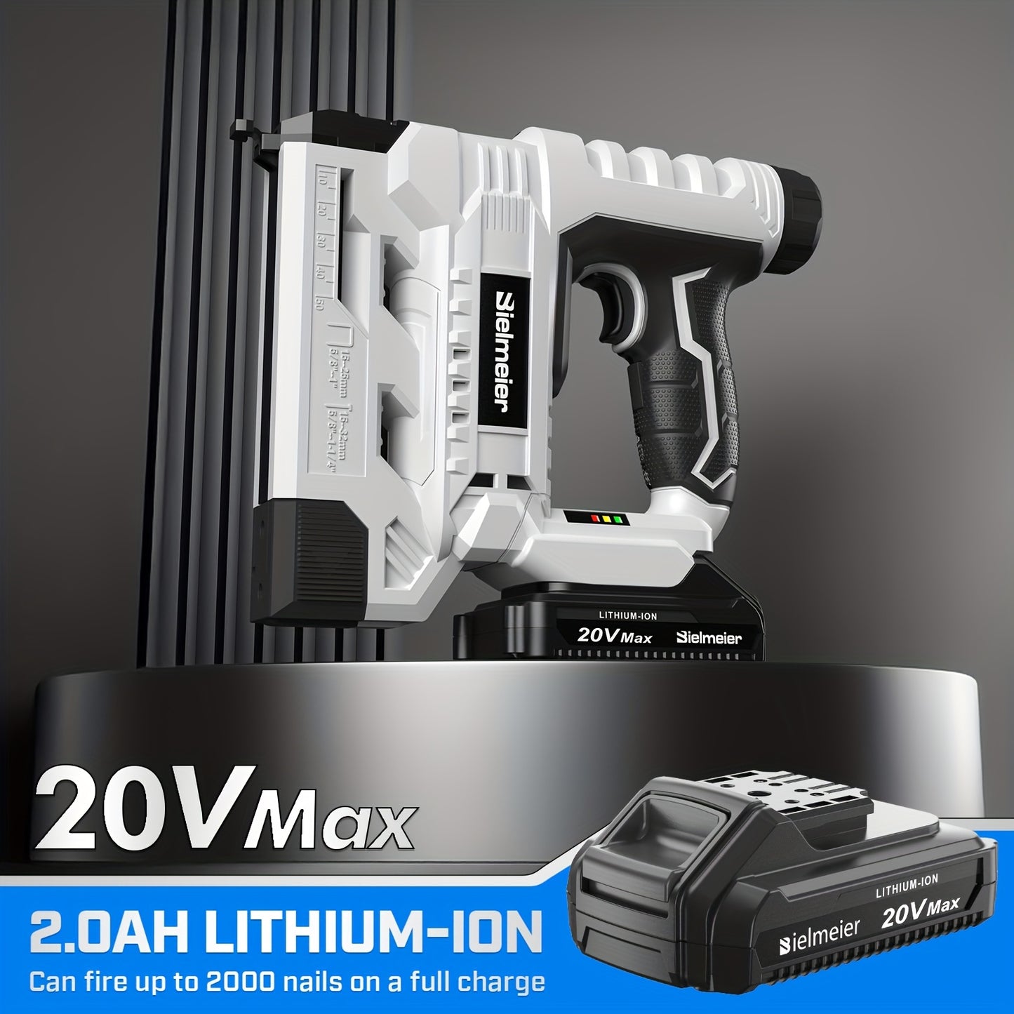 Moktan Sabai 20V Cordless 2-in-1 Nail & Staple Gun – No Compressor, Battery Included