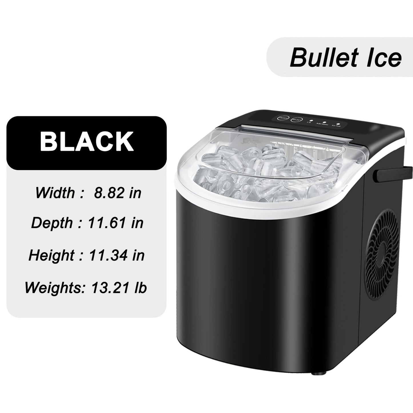LBC 26lb Countertop Ice Maker with Auto-Clean for Home & Parties
