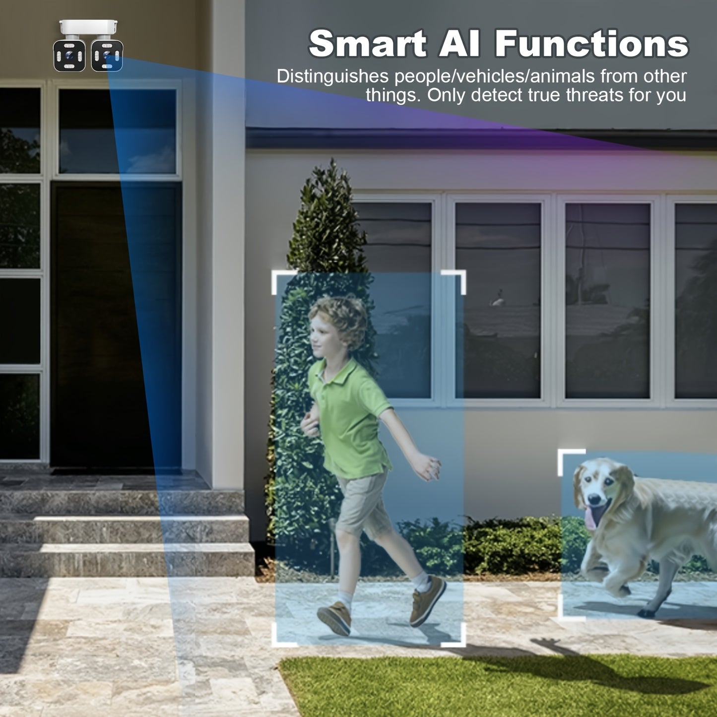 Dual Lens WiFi PTZ Camera – Outdoor Security, Night Vision, Motion, 2-Way Audio Moktan Sabai