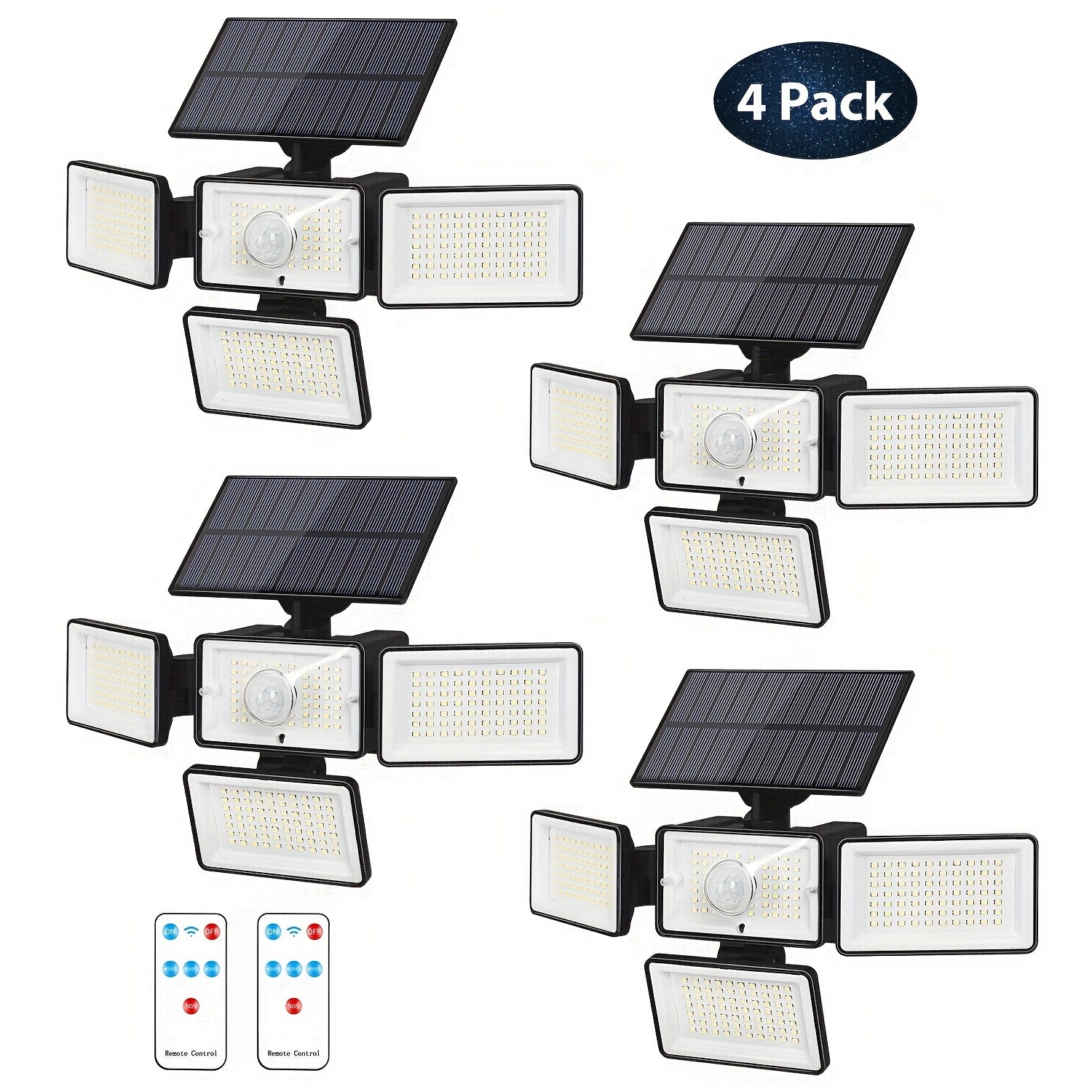 Moktan Sabai - Bright Solar Lights w/ Remote & Motion Sensor 2/4 Pack