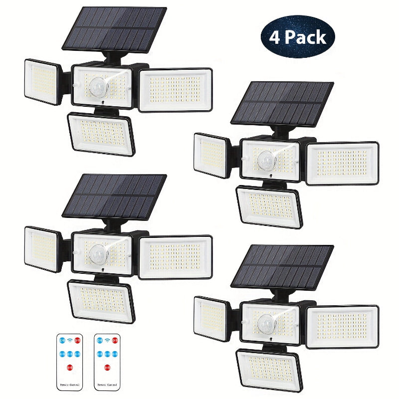 Moktan Sabai Moktan Sabai - Bright Solar Lights w/ Remote & Motion Sensor 2/4 Pack 4 Pcs -Upgraded Version
