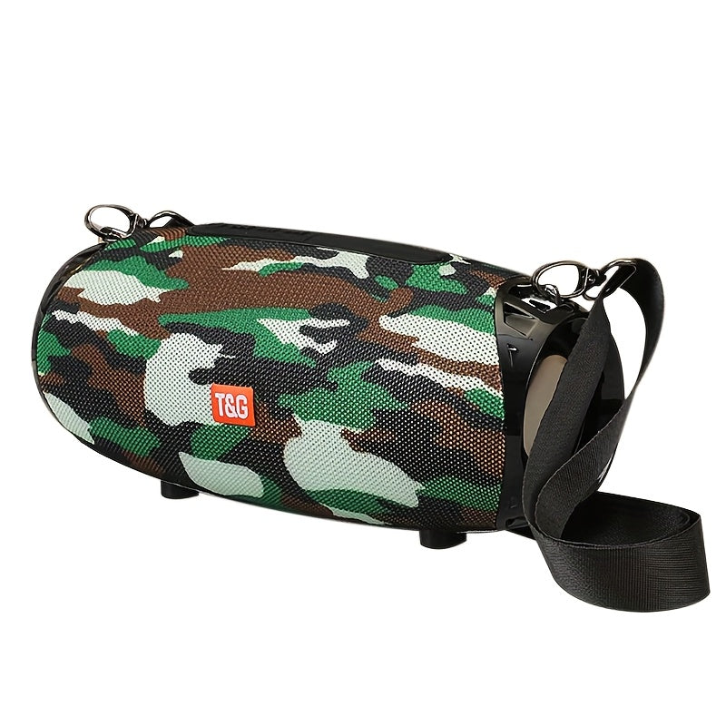 Portable Bluetooth Speaker with TWS Stereo, FM, USB/TF Card, Mic, Hi-Res Audio