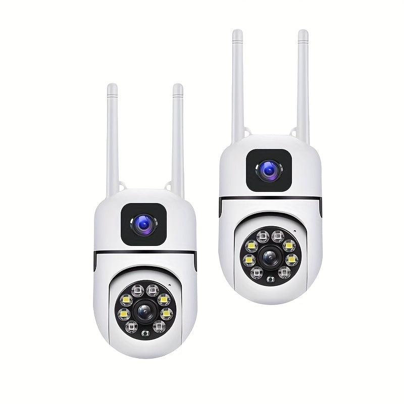 Home Security Cameras Wireless Dual Lens 1080P WiFi with Night Vision