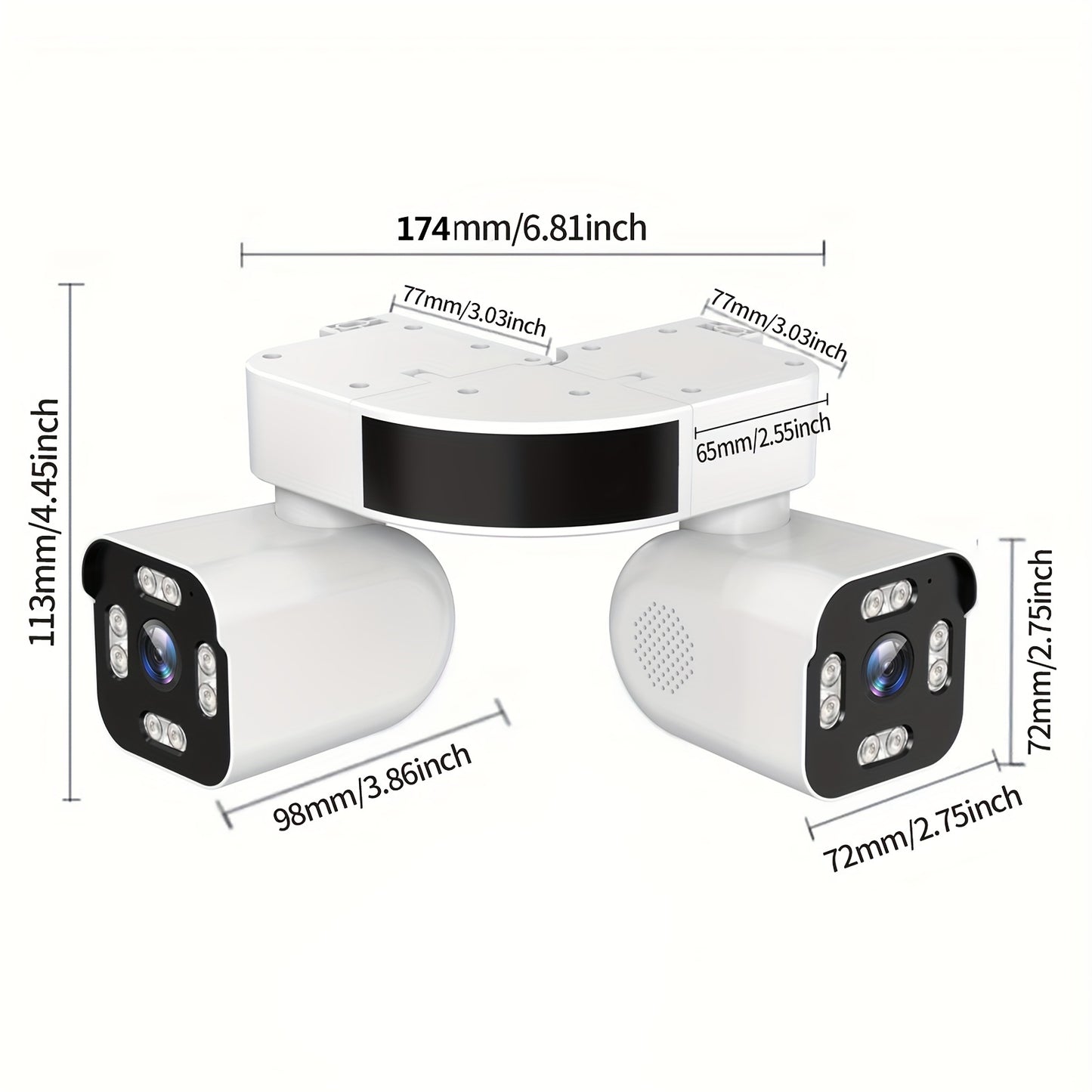 Dual Lens WiFi PTZ Camera – Outdoor Security, Night Vision, Motion, 2-Way Audio Moktan Sabai