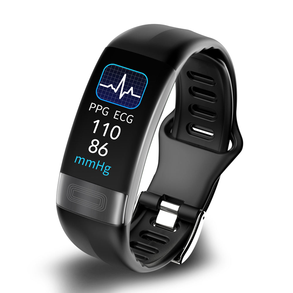 Moktan Sabai Health Monitoring Smartwatch Black silicone material
