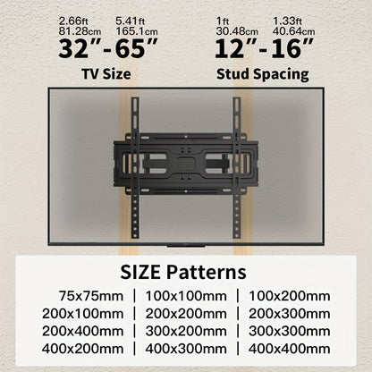 Full Motion TV Wall Mount for 37-75 Inch TVs | Articulating Arms, Swivel & Tilt