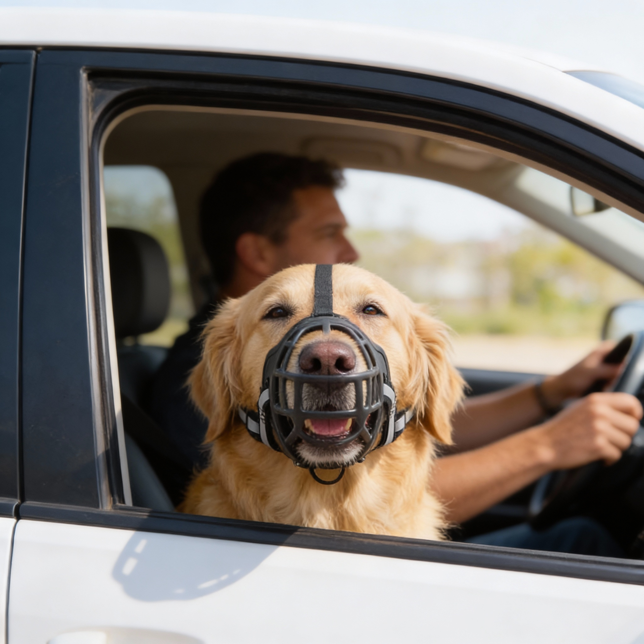 Moktan Sabai Adjustable Mesh Dog Muzzle