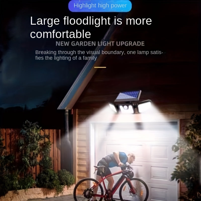 Moktan Sabai Solar Motion Sensor Lights Outdoor – 3000LM Waterproof LED Security Floodlights