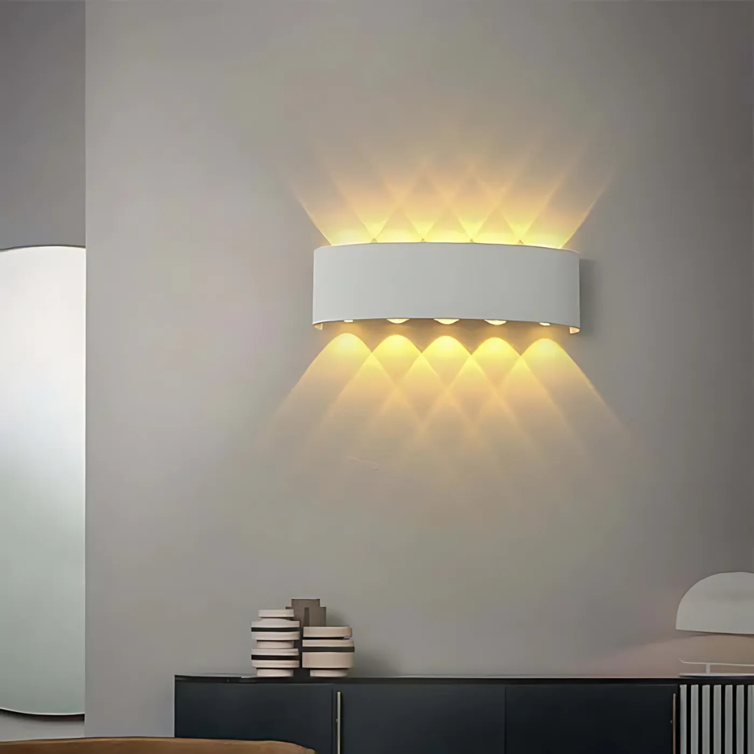 Moktan Sabai Waterproof LED Wall Light IP54 White 10W (L27cm)