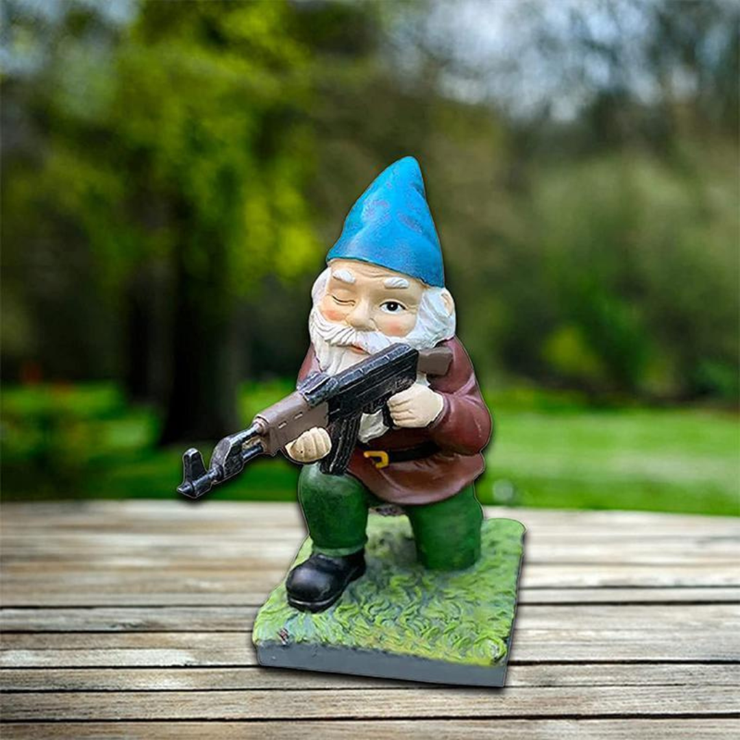 Moktan Sabai Military Garden Gnome Statue Guerrilla A