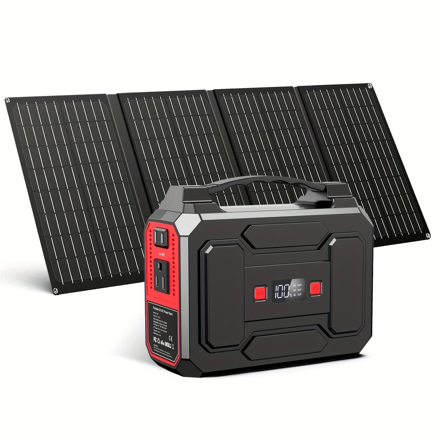 300W Solar Generator Portable Power Station for Camping, Travel & Home Use