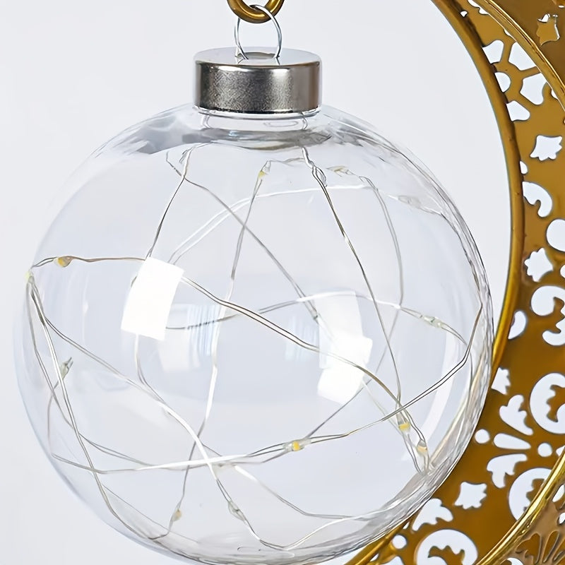 Moktan Sabai Crescent Moon LED Table Lamp – Festive Decorative Light for Home & Celebration