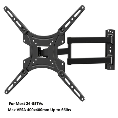 Full Motion TV Wall Mount for 37-75 Inch TVs | Articulating Arms, Swivel & Tilt