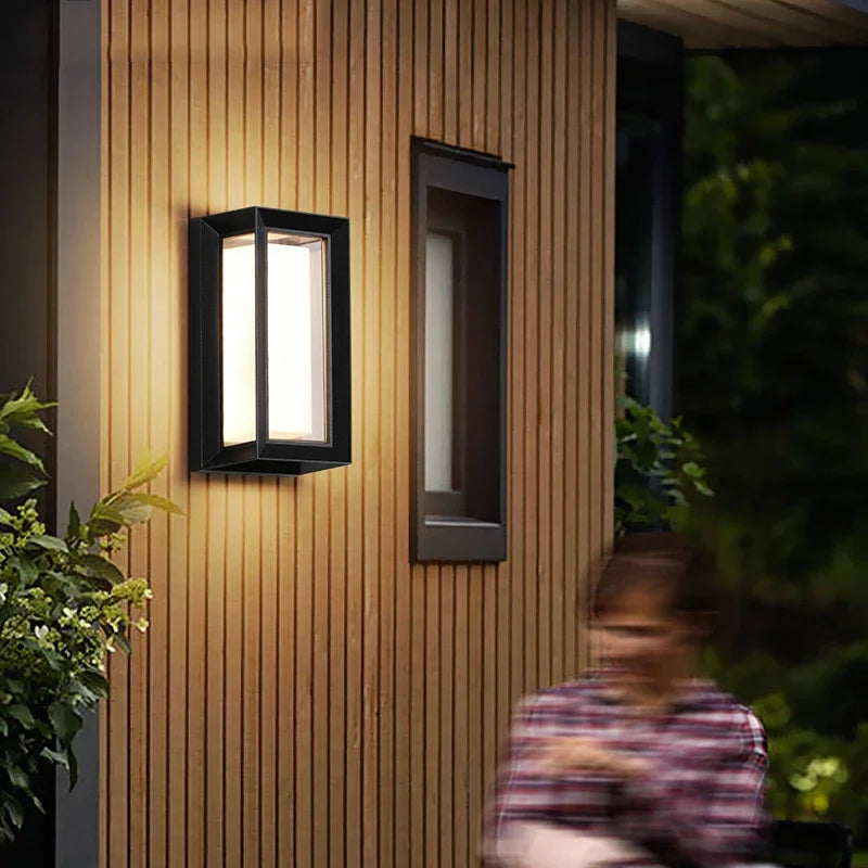Moktan Sabai LED Outdoor Wall Light – IP66 Waterproof Motion Sensor Lamp for Porch & Garden