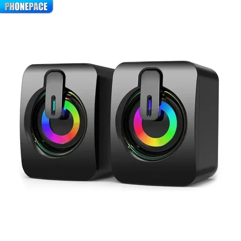 Moktan Sabai Computer Speaker Stereo Sound with Microphone – 3.5mm AUX PC Speaker for Home