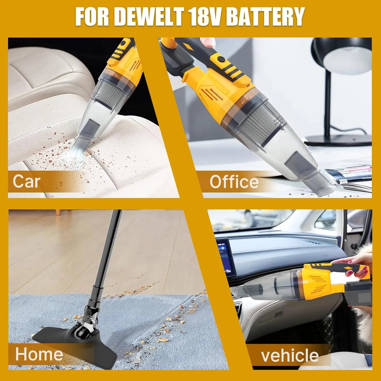 Moktan Sabai 3 in 1 Cordless Handheld Vacuum Blower 10kPa Compatible 20V Battery Car Home