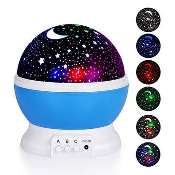 Moktan Sabai 360° Rotating Galaxy Projector – LED Nebula Star Night Light for Kids Room