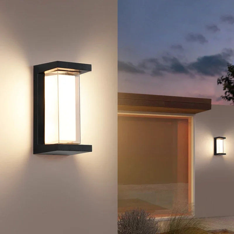 Moktan Sabai LED Outdoor Wall Light – IP66 Waterproof Motion Sensor Lamp for Porch & Garden