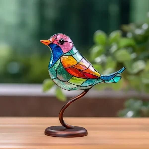 Moktan Sabai Lumina Bird Handmade Acrylic Bird Statue Acrylic Bird Statue Decor 1 bird