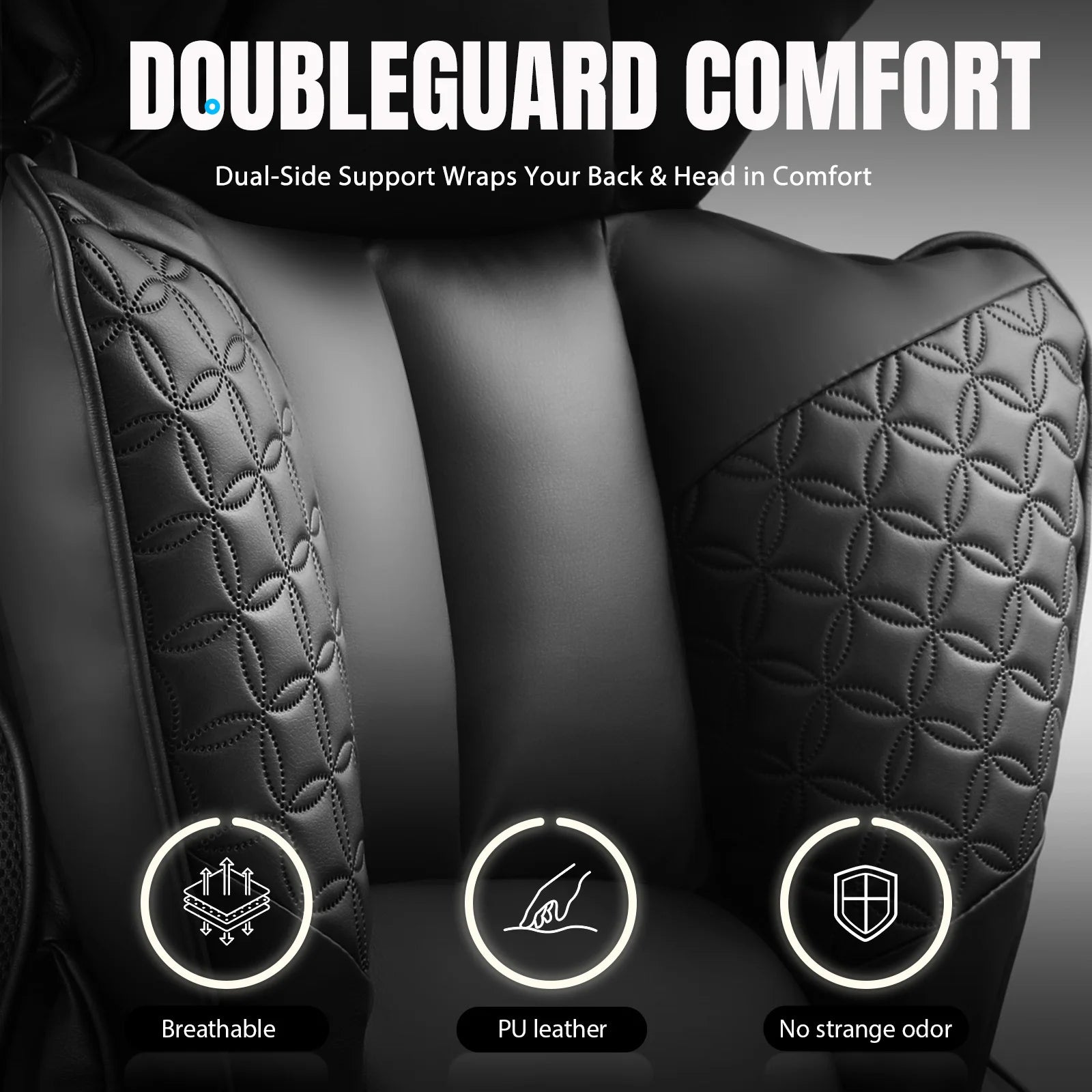 Moktan Sabai Ergonomic Leather Gaming Chair High Back Office Chair with Footrest