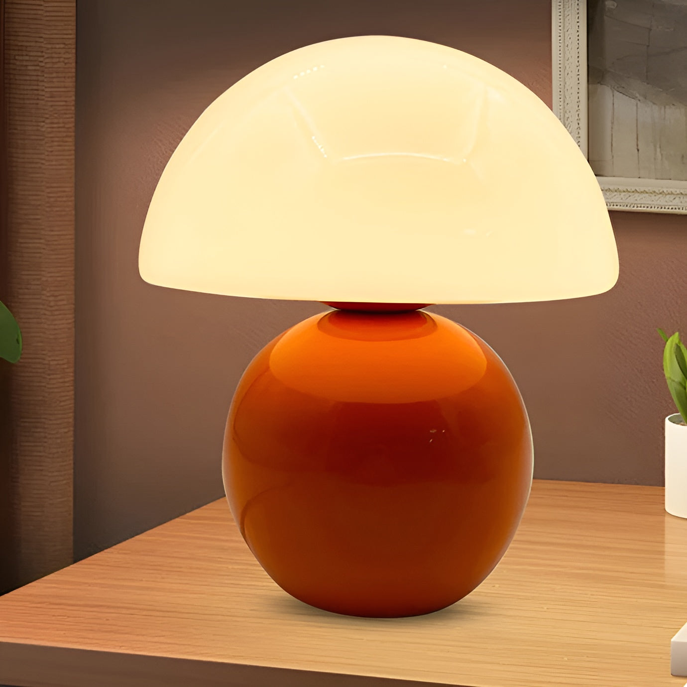 Moktan Sabai USB Mushroom Lamp | Ambient Night Light Orange