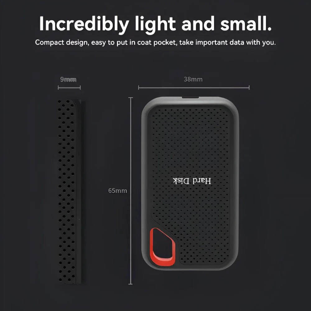 Moktan Sabai Portable External SSD 2TB USB-C Solid State Drive