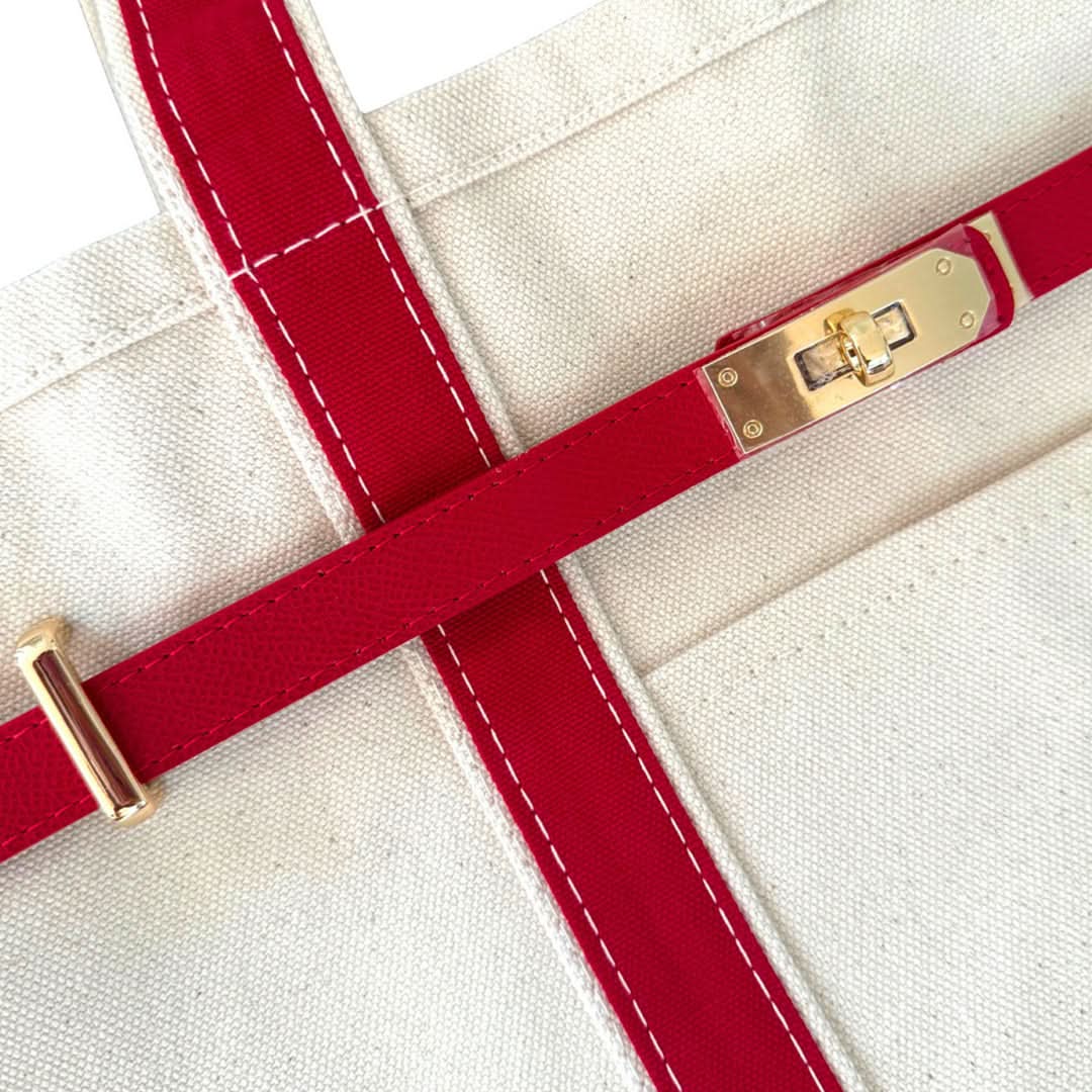 Moktan Sabai Canvas Tote Bag with Steel Accents