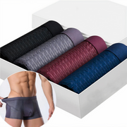 Moktan Sabai Men's Bamboo Boxer Briefs 10-Pack 5x Black + 5x Blue