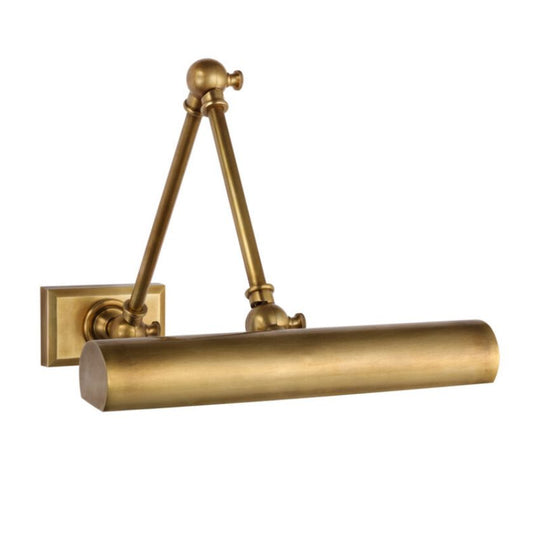 Moktan Sabai Brass LED Picture Light 12" 18" Dimmable E12 Art Wall Lamp Antique Brass 12″ W