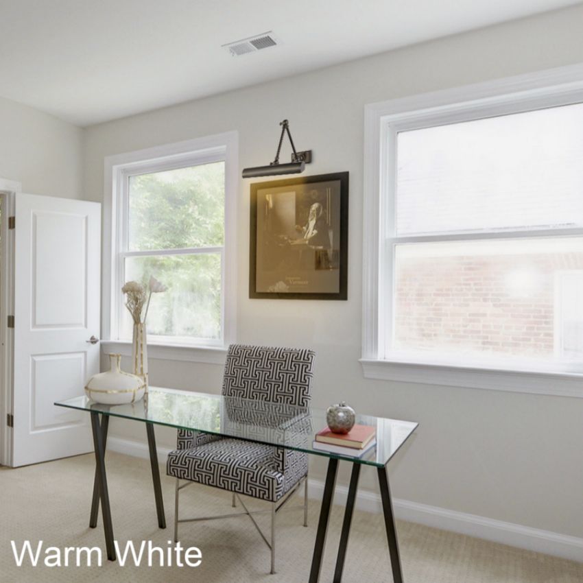 Moktan Sabai Brass LED Picture Light 12" 18" Dimmable E12 Art Wall Lamp