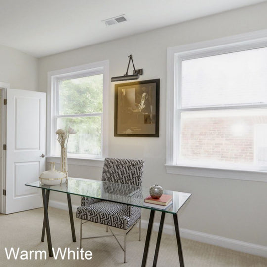 Moktan Sabai Brass LED Picture Light 12" 18" Dimmable E12 Art Wall Lamp