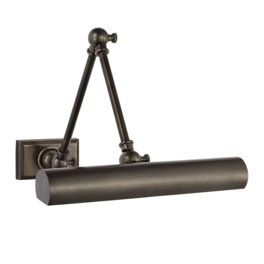 Moktan Sabai Brass LED Picture Light 12" 18" Dimmable E12 Art Wall Lamp Matte Black 12″ W