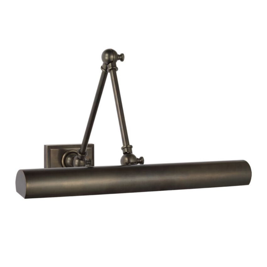 Moktan Sabai Brass LED Picture Light 12" 18" Dimmable E12 Art Wall Lamp Matte Black 18″ W