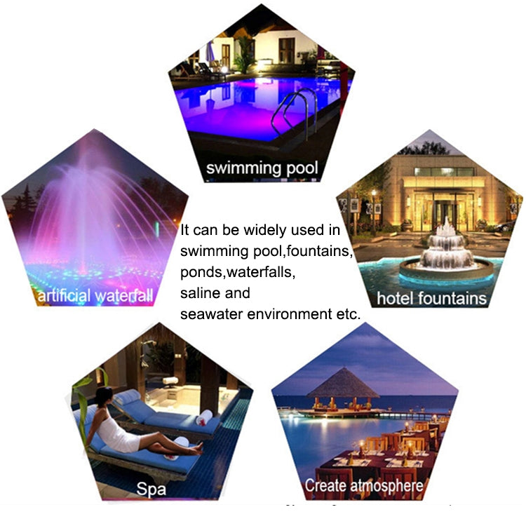Moktan Sabai 15W LED Pool Light IP68 Waterproof Stainless Steel Underwater Wall Mounted Light