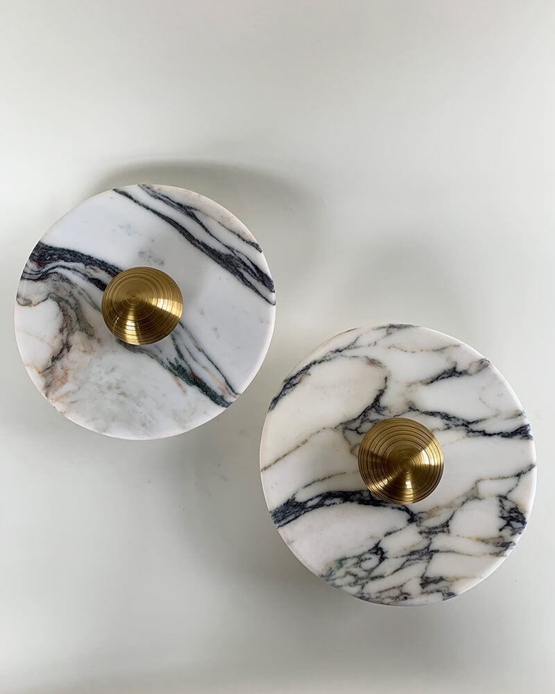 Moktan Sabai Calacatta Marble Wall Lamp LED 5W Warm Light Vintage Sconce 23cm